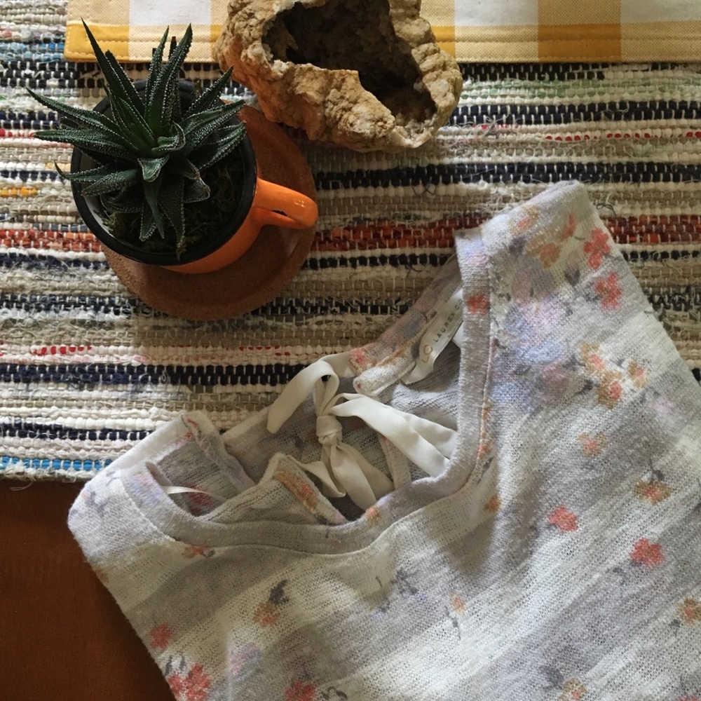 Striped, Quarter-Length Sleeved Top